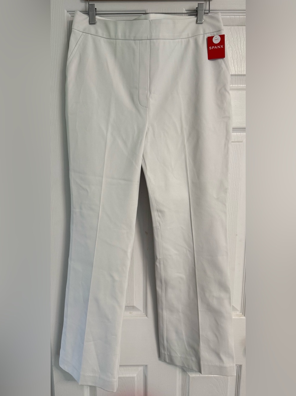 NEW! SPANX Kick Flare Pull On White Pant